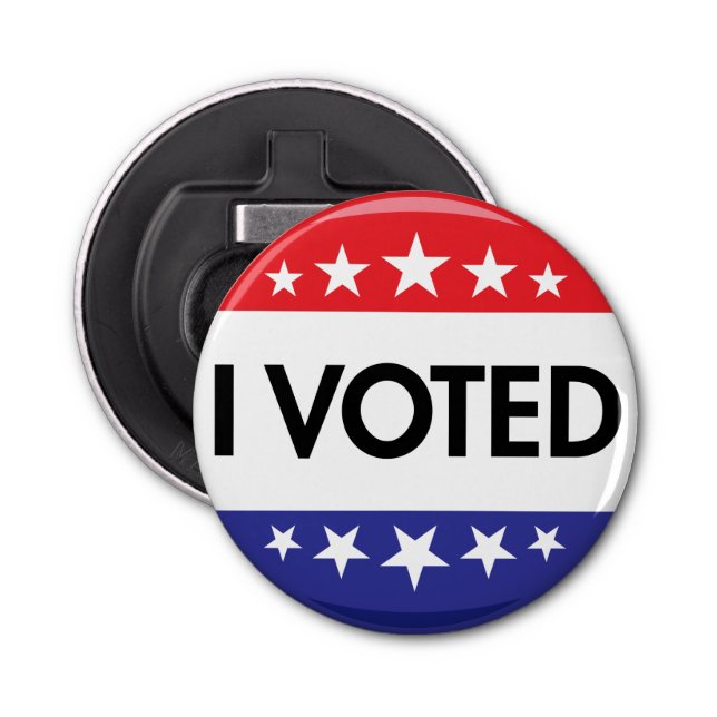 Décapsuleur Élection 2024 du bouton J'ai voté (Devant)