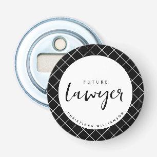 Décapsuleur Elégant Avocat du Futur Chèque Motif Personnalisé