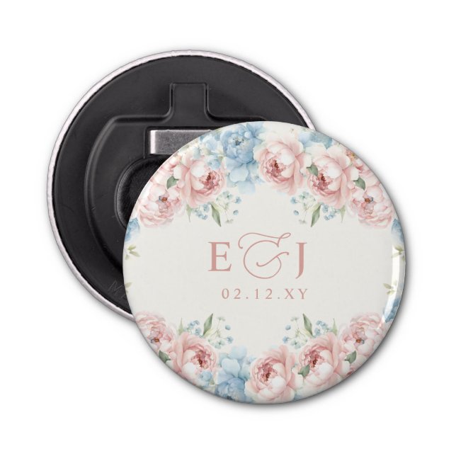 Décapsuleur Elégant Boho été printemps Blush Floral Mariage (Devant)