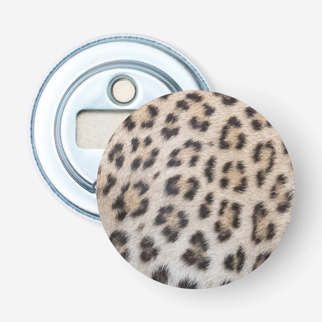 Décapsuleur Elégant chic motif à motif de poil léopard (Devant)