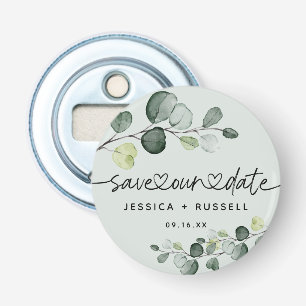 Décapsuleur Élégant Eucalyptus Sauvegarder Notre Date De Maria