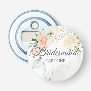 Décapsuleur Elégante aquarelle Floral Bridesmaid Personnalisée