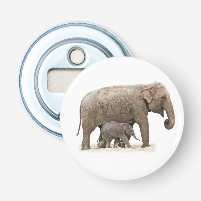Décapsuleur Eléphant mère et bébé (Devant)