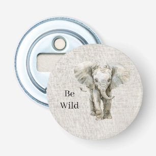 Décapsuleur Éléphant Safari Animal Faux Lin
