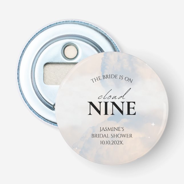 Décapsuleur Elle est à la fête de fiançailles Sur un nuage 9 M (Devant)