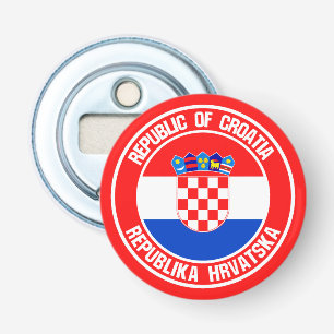 Décapsuleur Emblème rond de la Croatie