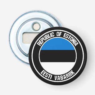 Décapsuleur Emblème rond de l'Estonie