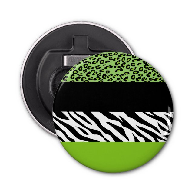 Décapsuleur Empreinte de léopard, Zebra Print, Poster de anima (Devant)