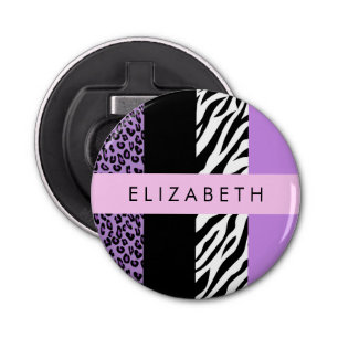 Décapsuleur Empreinte de léopard, Zebra Print, Purple, Votre n