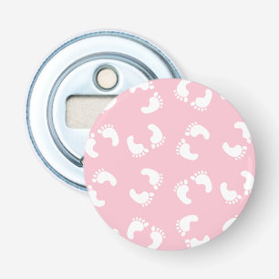 Décapsuleur Empreintes Bébé, Pied Bébé, Marches, Fille Rose