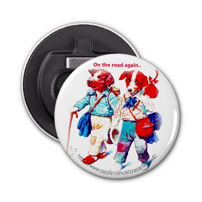 Décapsuleur "Encore sur la route !" (Devant)