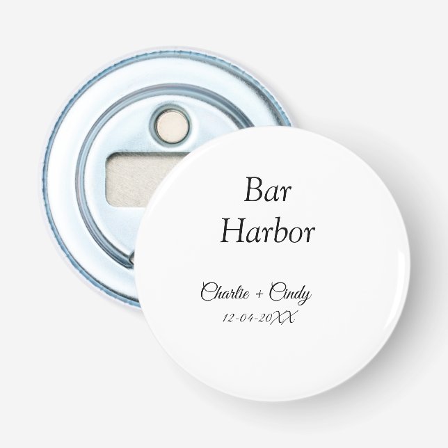 Décapsuleur enterrement de vie de jeune fille à Bar Harbor dem (Devant)