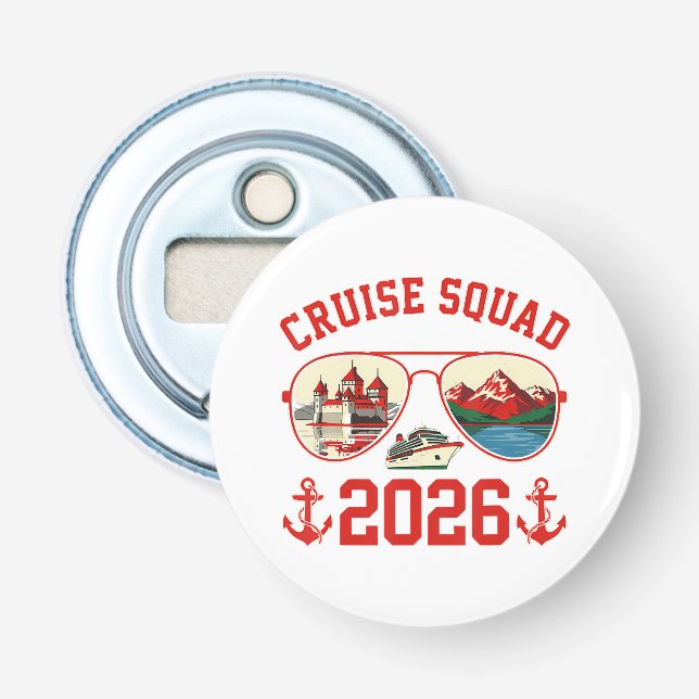 Décapsuleur Équipe Croisière Suisse Voyage Vacances 2026 (Devant)