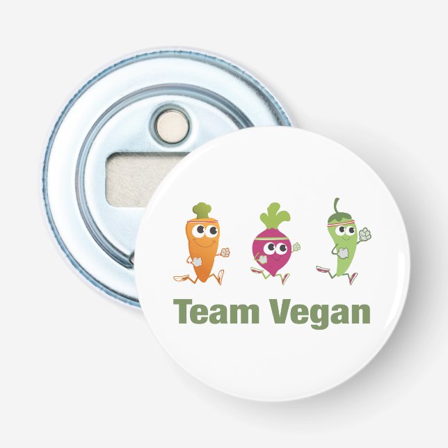 Décapsuleur Équipe Vegan (Devant)