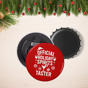 Décapsuleur Esprits amusants de Noël dégustateur rouge fête