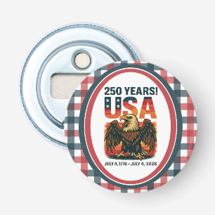 Décapsuleur États-Unis 250 Ans – Aigle chauve patriotique 4 ju