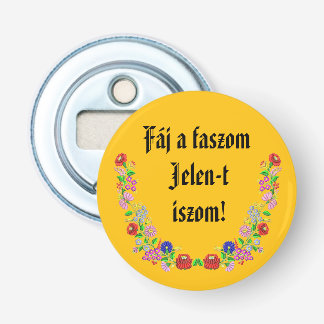 Décapsuleur Fáj a faszom Jelen-t iszom! sárga sörnyitó