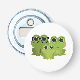 Décapsuleur Famille de Grenouille Mignonne