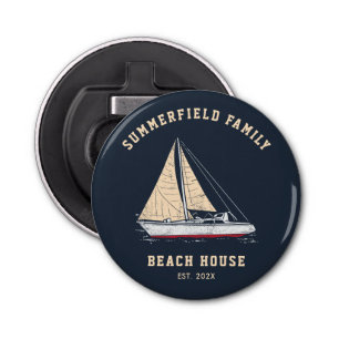 Décapsuleur Family Beach House Nautical Voilier Bateau Personn