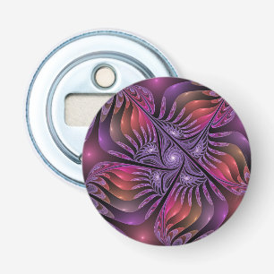 Décapsuleur Fantaisie Abstraite Trippy Violette Fractale Color