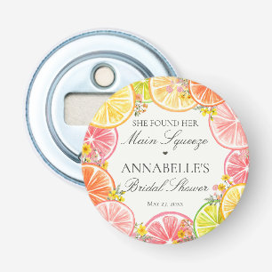 Décapsuleur Faveurs de Mariage Citrus Floral Main Squeeze pour