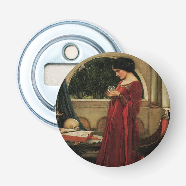 Décapsuleur Femme à la boule de cristal, peinture de Waterhous (Devant)