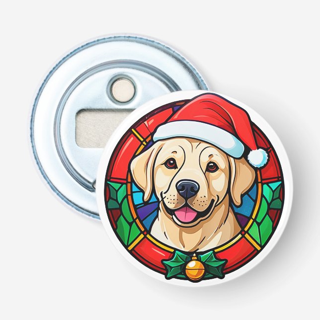 Décapsuleur Festive Santa Hat Dog Cartoon (Devant)