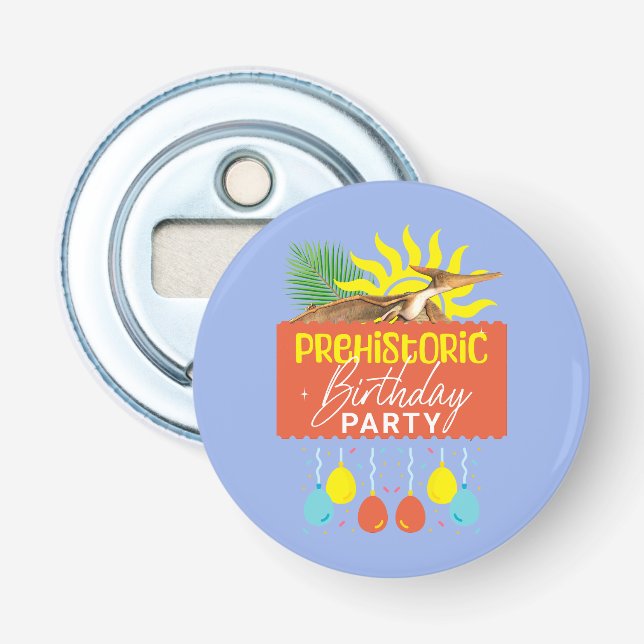 Décapsuleur Fête d'anniversaire préhistorique Ptérodactyle (Devant)