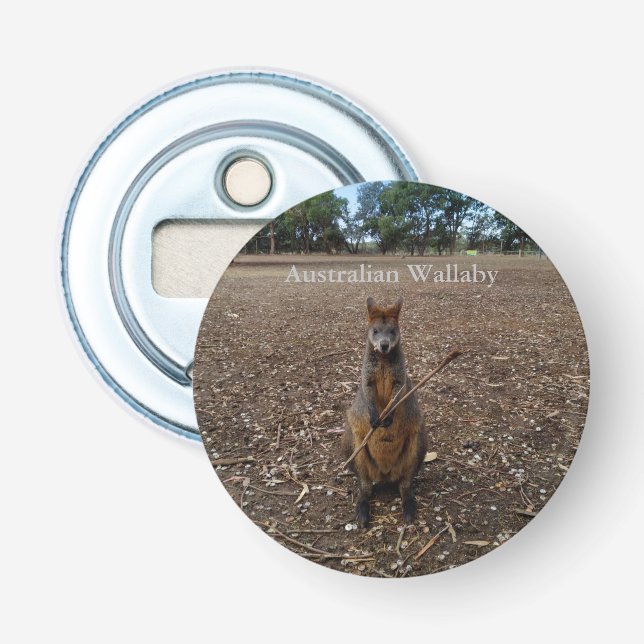 Décapsuleur "Fête de la nature : un casse-croûte de Wallaby" (Devant)
