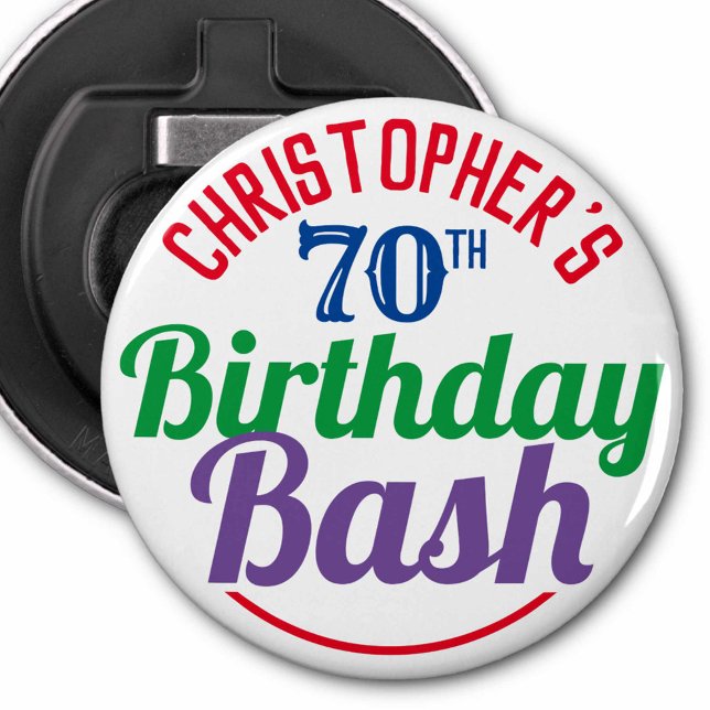 Décapsuleur Fête de l'âge 70e anniversaire (Créateur téléchargé)