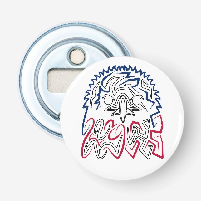 Décapsuleur Fête de l'Indépendance Aigle américain (Devant)