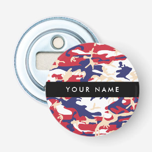 Décapsuleur Fête de l'Indépendance Camouflage Votre nom Person