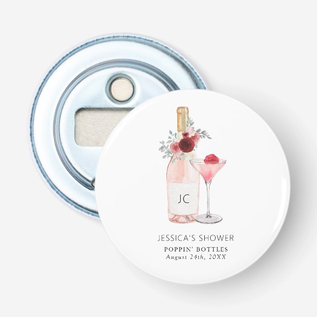 Décapsuleur Fête de mariage Petals & Prosecco (Devant)