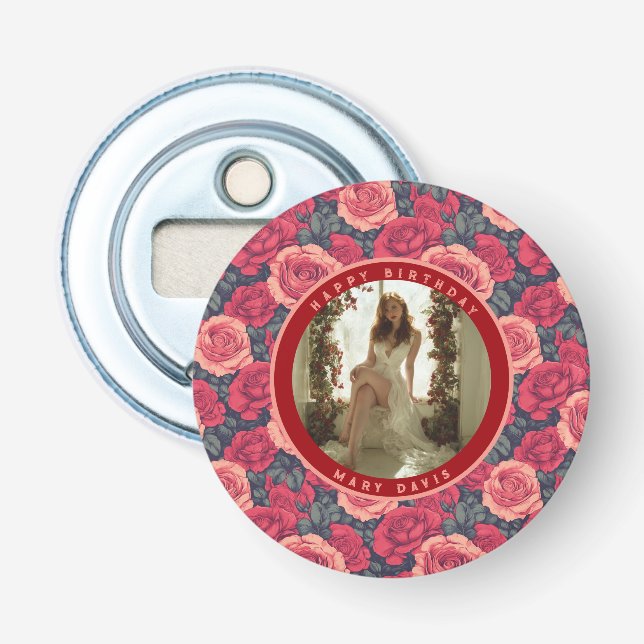 Décapsuleur Fête Florale Rose Tendance (Devant)