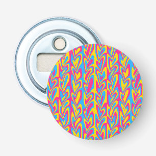 Décapsuleur Fière Fierté Pansexuelle Groovy Trippy Squiggly Qu