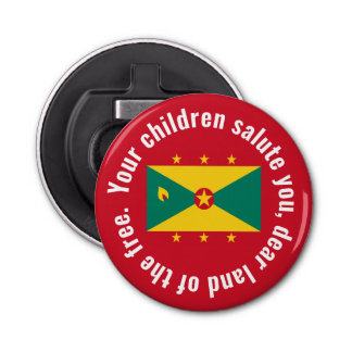 Décapsuleur Flag of Guyana National Anthem Red Green Yellow