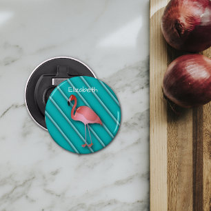 Décapsuleur Flamant rose rose personnalisé