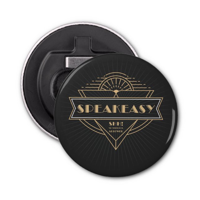 Décapsuleur Flapper Art Déco Speakeasy Roaring Twenties (Devant)