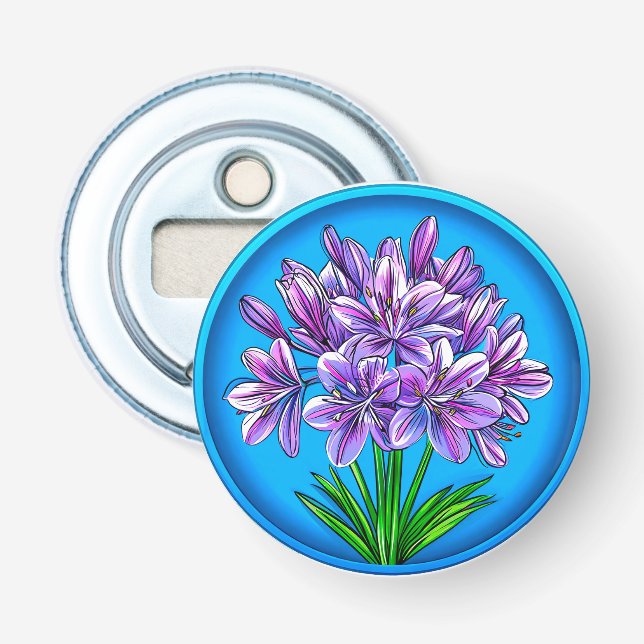 Décapsuleur fleur d'agapanthe (Devant)