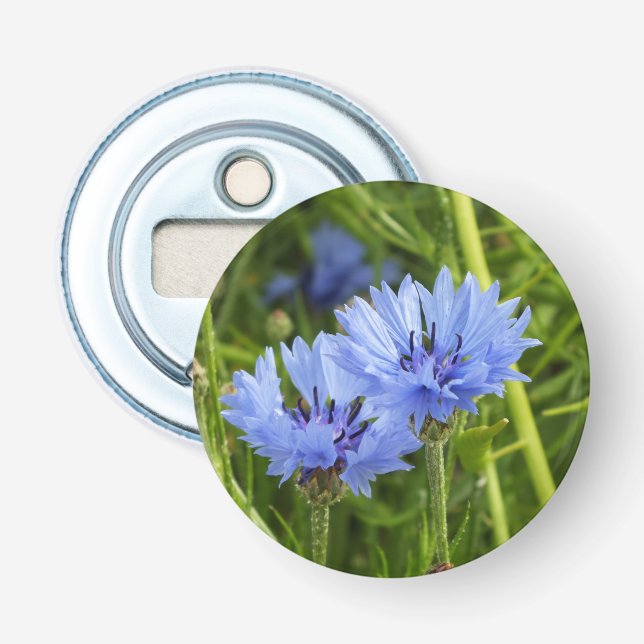 Décapsuleur fleur de corail bleu (Devant)