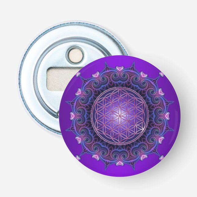 Décapsuleur Fleur de la vie / Blume des Lebens - Mandala I (Devant)