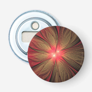 Décapsuleur Fleur fractale de fansy rouge