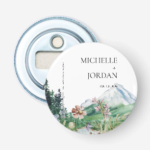 Décapsuleur Fleur sauvage de montagne rustique Mariage Boho