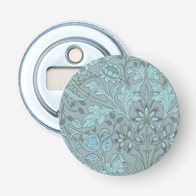 Décapsuleur Fleurs bleues en pastel (Devant)