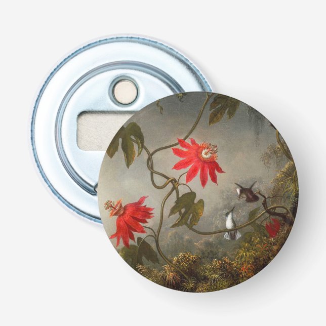 Décapsuleur Fleurs de passion avec tête de colibris (Devant)