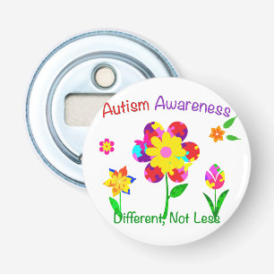 Décapsuleur Fleurs de sensibilisation sur l'autisme