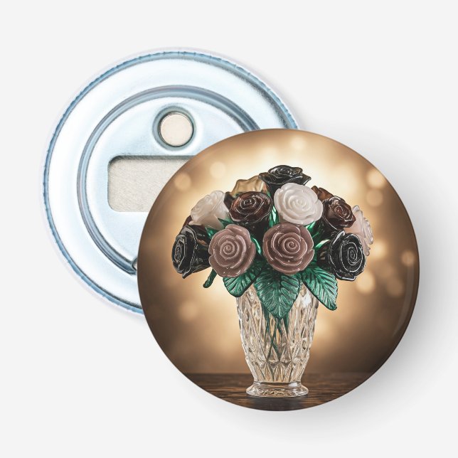 Décapsuleur Fleurs de verre (Devant)