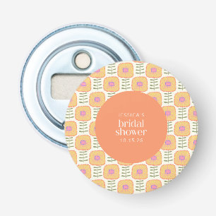 Décapsuleur Fleurs Jaune Orange Scandi Mariage Sur Mesure