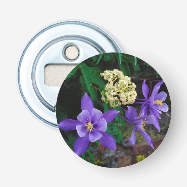 Décapsuleur Fleurs sauvages de colombine mutante (Devant)
