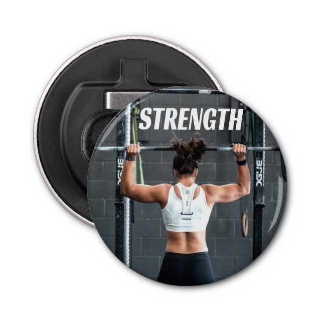 Décapsuleur Force Fittness Femmes Muscle Worout Motivationnel (Devant)